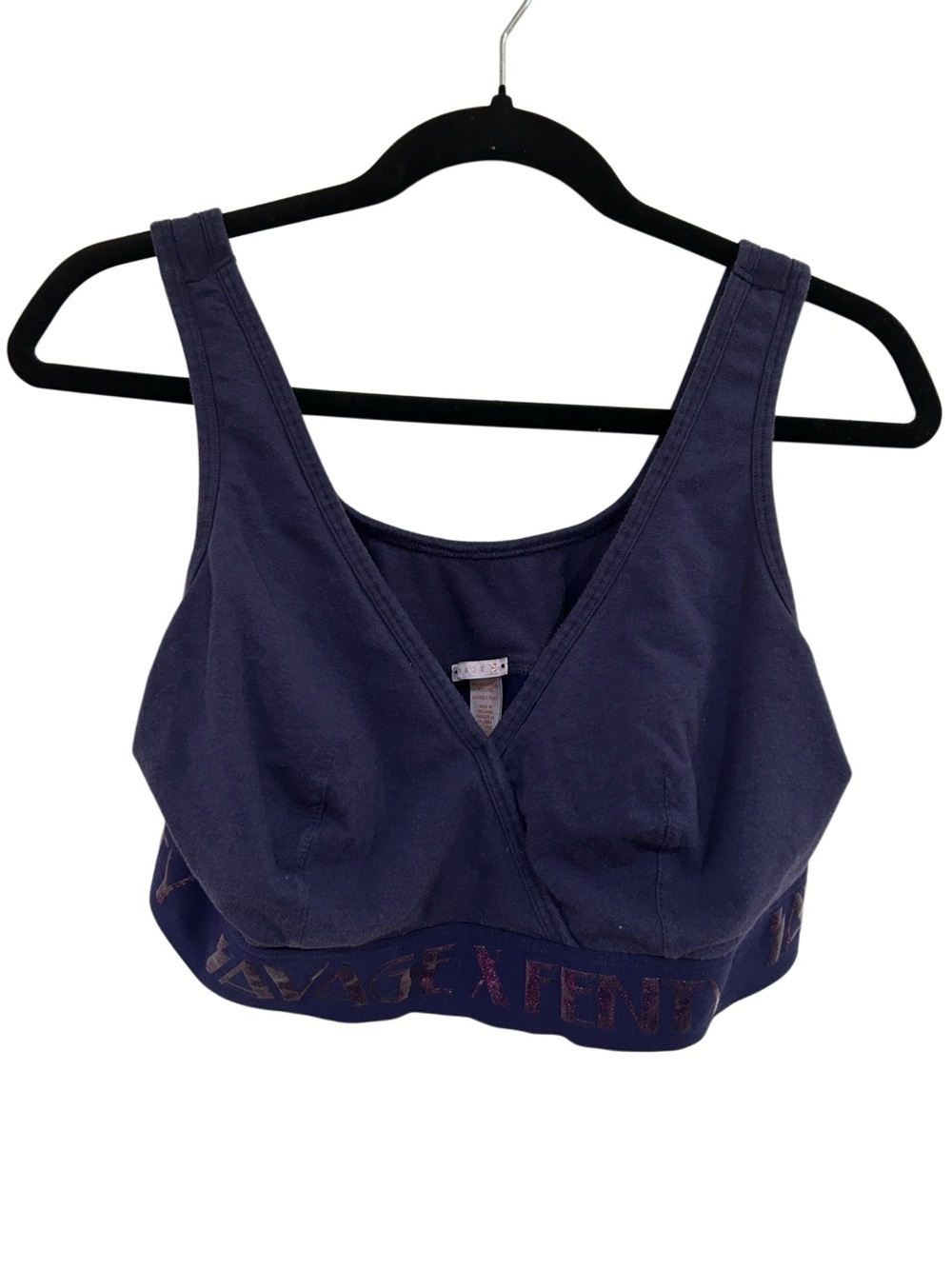 Savage X Fenty Forever Savage Cotton Bralette in Deep Navy 2X